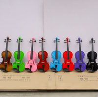 Color Popular Violin Basswood Violin Children Beginner Practice Adult Violin Playing 4/4 Foreign Trade Wholesale