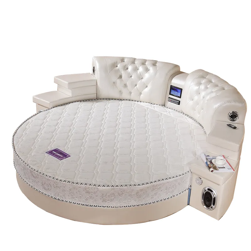 Caldo-vendita di stile Europeo moderno multifunzionale di massaggio letto rotondo con funzioni di massaggio di stoccaggio