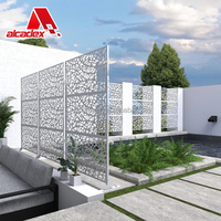 Revêtement mural décoratif extérieur facile à installer, panneau de façade en aluminium perforé