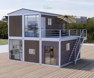 Smart house Custom Kosten günstige australische vorgefertigte leichte Stahl konstruktion Container Hotel modulare Luxus Fertighäuser zum Verkauf
