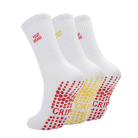 Chaussettes de yoga et de pilates pour femmes, personnalisables, antidérapantes, en coton tricoté, avec logo brodé personnalisé