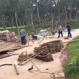 Bamboo Fencing For Landscape Decor Round Bamboo Panels ZQ 01 Community Parks And Scenic Spots - Product Image 5