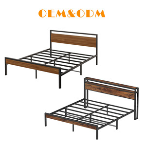 Cadre de <span class=keywords><strong>lit</strong></span> métallique robuste, sommier de <span class=keywords><strong>lit</strong></span> Queen, base de <span class=keywords><strong>lit</strong></span> matrimonial en fer - Product Image 1