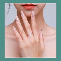 Bague en argent sterling 925 en gros avec opale rectangulaire et accent en zircon cubique, bijou élégant pour femme