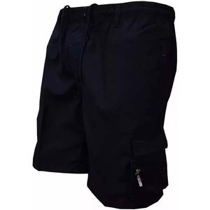 FOXA <b>Cargo</b> Shorts Men Mid Waist Black Tactical Hiking <b>Work</b> Casual Bermuda With Pockets - Product Image 1
