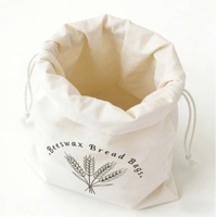 Sac en toile de cire d'abeille imprimé sur mesure, réutilisable, avec cordon de serrage, pour boulangerie et stockage de levain, vente en gros usine