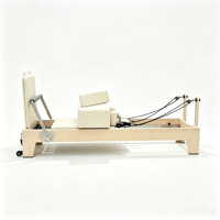 Machine de Pilates Reformer en bois d'érable, équipement de fitness sûr et durable pour studio de yoga et de Pilates, salle de sport, centre de bien-être