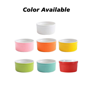 Ramequins en céramique personnalisés avec logo pour la cuisson, 6 oz, 8 oz, 12 oz, résistants au four, pour crème brûlée et soufflé, avec impression de logo - Product Image 4