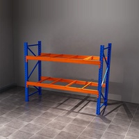 Étagère à palettes en acier robuste à pas de 75 mm, réglable, revêtement en poudre antirouille, hauteur personnalisable, certifiée CE, capacité de 200 à 5000 kg