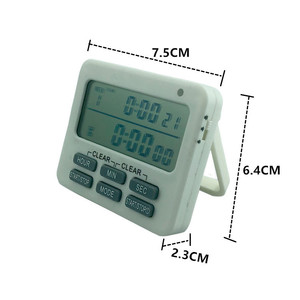 Dual Screen Digital <b>Timer</b> With Alarm Clock And Vibration For Kitchen Use - Product Image 3