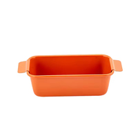 Vente chaude Orange 0.6mm D'épaisseur En Acier Au Carbone Long Moule À Gâteau À Pain Revêtement Antiadhésif Combinaison Moule À Pain Plats De Cuisson Casseroles