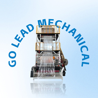Machine de soufflage de film plastique multicouche co-extrudé HDPE biodégradable Go Lead, à haute productivité et à économie d'énergie