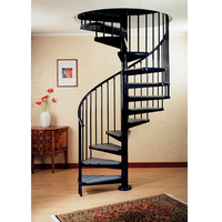 Escalier en colimaçon en acier galvanisé, résistant aux intempéries, durable, écologique, contemporain, pour villa, accès intérieur, installation DIY