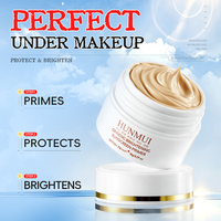 Crème solaire éclaircissante au ginseng SPF50, marque privée OEM, base de maquillage, hydratant au collagène, sans traces blanches, protection UV