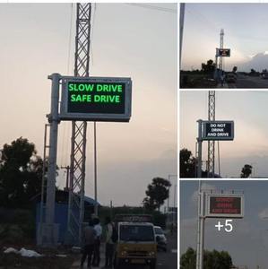 رادار السلامة بحجم مخصص عالي الجودة بإضاءة ليد وامضة علامة الحد الأقصى للسرعة - Product Image 4