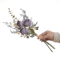Nordischer Stil Rosen-Gänseblümchen Seidenstoff Künstlicher Blumenstrauß für Muttertag & Abschlussfeier Heim Hotel Zimmerdekoration Großhandel