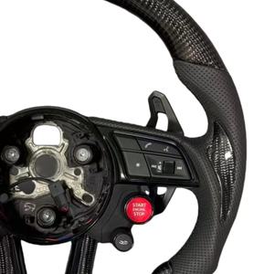 Volant en carbone <span class=keywords><strong>S</strong></span>-<span class=keywords><strong>Line</strong></span> avec bouton de démarrage pour <span class=keywords><strong>Audi</strong></span> Q8 SQ8 A3 8v <span class=keywords><strong>A4</strong></span> B8 B9 A5 A6 C7 A7 S3 S4 RS3 RS5 RS7 RS6 C8 - Product Image 4