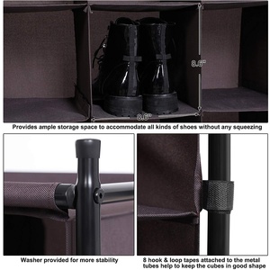 Scarpiera per 36 Paia di <span class=keywords><strong>Scarpe</strong></span>, Organizzatore Verticale con Copertura Antipolvere - Product Image 2