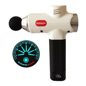 Professional Chiropractic <strong>Massage</strong> Gun <strong>LCD</strong> <strong>Screen</strong> Deep Vibration Therapy Brushless Motor 8 <strong>Massage</strong> Heads 2600mAh Battery-Body Use - Product Image 3