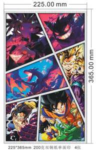 Cartoon Trading Toploader Card Sticker Distributeur automatique de tatouage blanc Distributeur automatique de carton - Product Image 3