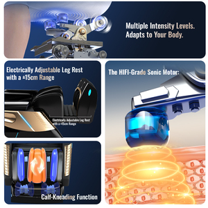 Silla de Masaje Inteligente con Ondas Acústicas 4D, Motor de Gravedad Cero, Riel SL, Terapia de Calor para Todo el Cuerpo, Bienestar en el Hogar - Product Image 2