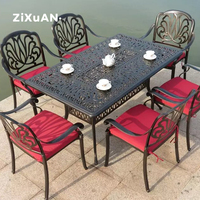 Chaises et tables en aluminium fonte, mobilier de jardin, en fer, d'extérieur, jardin, Patio, offre spéciale