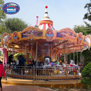 Manège à chevaux en laiton de style vintage, 34 places, avec boîte à musique, attraction de fête foraine, <span class=keywords><strong>fourniture</strong></span> clé en main - Product Image 3