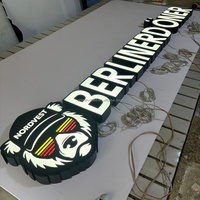 Letrero Luminoso con Letras de Canal Iluminadas Frontalmente con Logotipo 3D Impreso en UV, Letrero Publicitario con Caja de Luz LED 3D Personalizado para Empresas, Resistente al Agua IP65