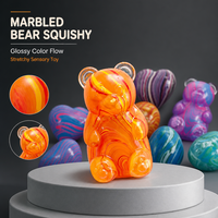 Jouets Squishy Marbrés Cœur, Oeuf, Ours, Pastèque, Fraise, Anti-stress, Extensibles, Unisexe, Faible MOQ, Idéal Cadeau pour 14 Ans et Plus, Vente en Gros