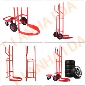 Premium Quality Powder Coated Steel 2-way Moving Hand Truck With Pneumatic Tires For Warehouse Moving Multi-functional Utility - Product Image 5