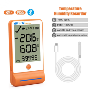 GSP-6PRO Digital <b>Temperature</b> Humidity <b>Data</b> <b>Logger</b> 100000 Points Auto Report Alarm Refrigerator Thermohygrometer Made - Product Image 1