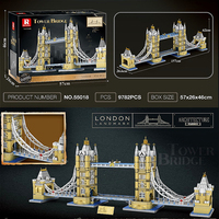Reobrix 55018 2026 Nuevo MOC 1:145 Modelo de la Gran Torre Bridge, Juguete de Construcción DIY para Niños y Adultos, Regalo, 9782 Piezas, Juego de Bloques de Construcción