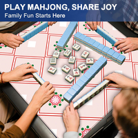 Tapis de mahjong en néoprène avec dos antidérapant, carré de 32,5 pouces, surface souple, logo personnalisé, prix direct usine