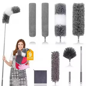 <b>Extendable</b> <b>Duster</b> for Cleaning Ceiling Fan Blind Car Bendable Long Handle <b>Dusters</b> Telescopic Microfiber <b>Duster</b> - Product Image 1