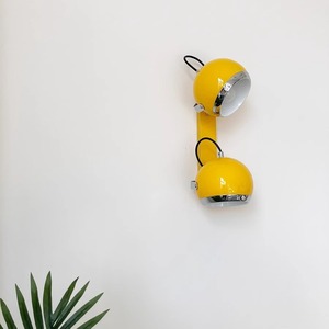 <b>Wall</b> Lamp Yellow Dual Head Adjustable E27 Led <b>Light</b> Source For Bedroom Living Room Study Nordic Style - Product Image 2
