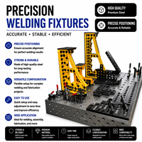 Plateforme de soudage flexible 3D disponible en OEM, table de soudage, kit de gabarits et de fixations, banc de soudage pour travaux de soudage métallique automobile