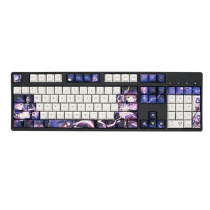 Genshin ชุดรูปแบบ <span class=keywords><strong>Beelzebul</strong></span> 104คีย์,PBT สีระเหิด5ด้านเชอร์รี่สูงสำหรับคีย์บอร์ดกล64 75 87 98 104คีย์ - Product Image 1