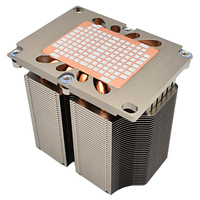Ventilateur de refroidissement de processeur 12V avec radiateur tour, dissipateur thermique à 4 caloducs et tube en cuivre 3U pour le refroidissement des serveurs