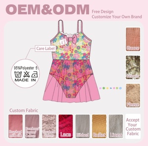 Trajes de baño personalizados para niñas, conjunto de bikini con Tirantes ajustables, traje de baño de dos piezas para niñas de 6 a 12 años - Product Image 2