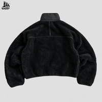 Blouson de recherche hiver extérieur à logo personnalisé blouson polaire zippé Bomber polaire sport extérieur veste polaire Sherpa en polaire coupe carrée