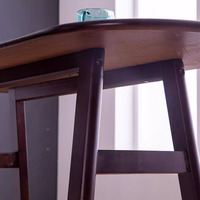Pieds hauts long bureau de bar étroit table de bar et chaise en bois massif moderne meubles de salon couleur café table de bar à la maison