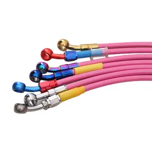 Pink series brake hose, motorcycle refitted brake hose with various colors