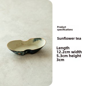 Hand-Painted Ceramic Tea Spoon Hand-Painted Silver Ingot Tea Lotus Household Kung Fu Tea Appreciation Device - Product Image 6