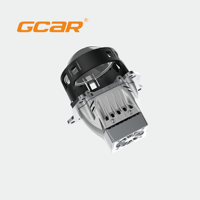 Lente de Proyector Bi-LED GCAR de 75W de Alta Potencia, 3 Pulgadas, R6 Ultra TIR, Prisma, Reflector Doble, Faro Delantero para Automóvil
