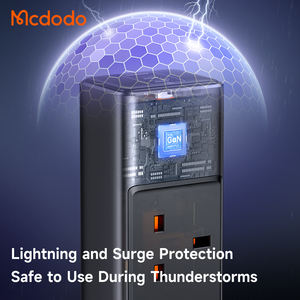 Multiprise de bureau Mcdodo 060 30W GaN, distribution multi-ports 6 en 1, 2 USB-C + USB + 3 prises AC, protection contre la surcharge OTP, PD3.0 <span class=keywords><strong>PPS</strong></span> QC4.0 SCP - Product Image 4