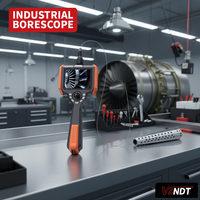 Endoscope industriel ultra-fin de 0,75 mm, étanche IP67, pour l'inspection des blocages des trous de refroidissement des pales de moteurs d'aviation