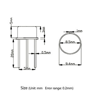 YYS 반도체 알코올 가스 센서 <span class=keywords><strong>C2h5oh</strong></span> 센서 알코올 가스 테스터 및 음주 측정기용 - Product Image 5