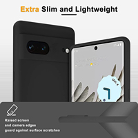 Pour Google Pixel 8 8 Pro Pixel7 7Pro 7A Hi-Q coque en silicone liquide de haute qualité lentille de caméra en Micro Fiber étui Fundas