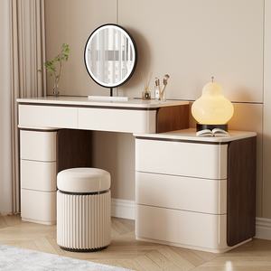Normcore chambre à coucher en bois massif coiffeuse armoire nouveau Style intégré maquillage vanités petits appartements maître <span class=keywords><strong>commode</strong></span> - Product Image 4