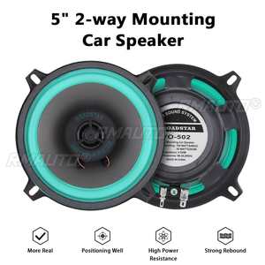 VO502 2PCS Altavoces Coaxiales Universales para Auto de 100W y 4/5 Pulgadas, Altavoz de Concentración para Auto, Altavoz para Puerta de Vehículo, Audio para Auto, Música Estéreo - Product Image 1